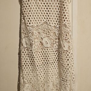 Chic Cream Lace Maxi Dress